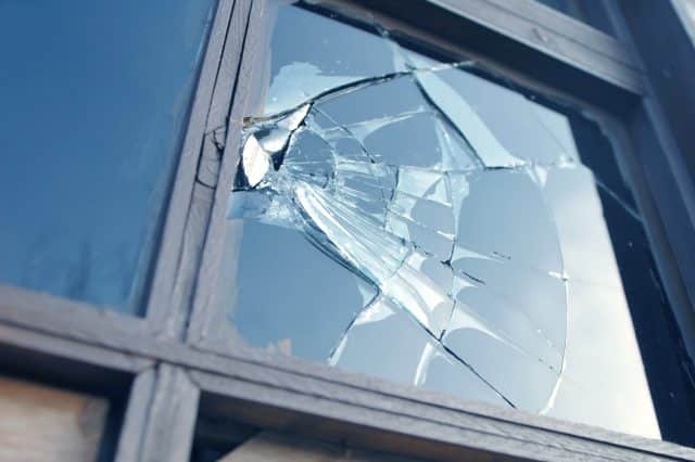 Broken window