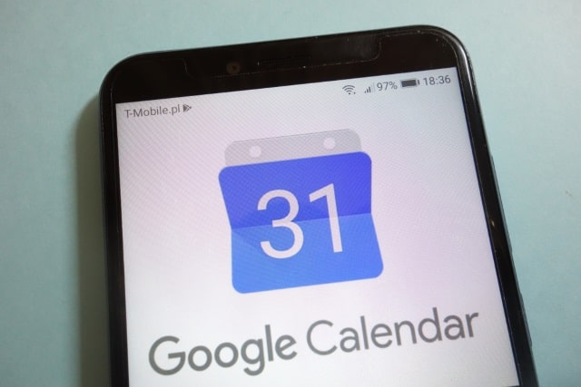 Google Calendar on mobile