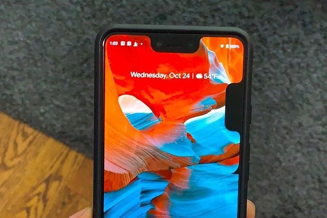 Pixel 3 XL double notch bug