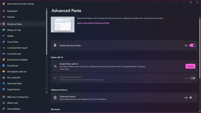 PowerToys Advanced Paste