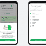WhatsApp voice message transcription