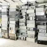 Stacks of old PCs